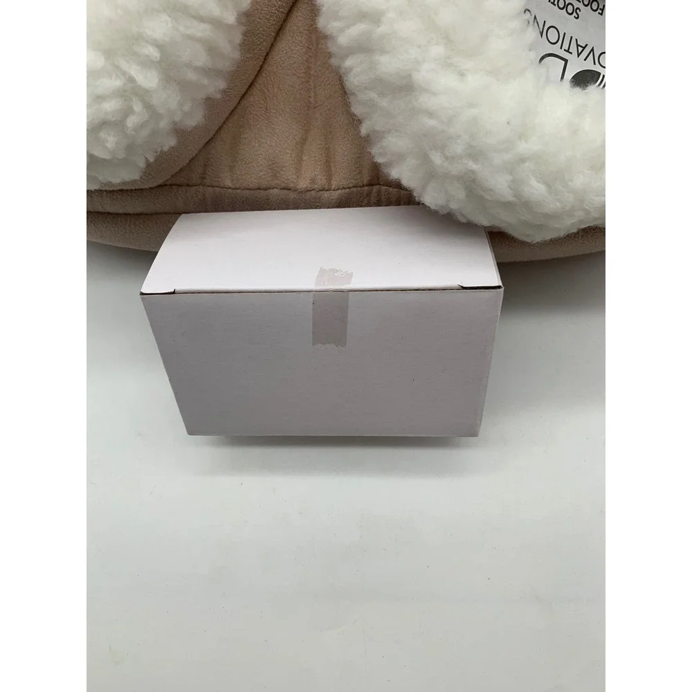 Body Innovations Soothing Foot Warmer One Size Tan Heat Vibration Memory Foam